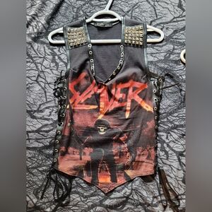 My little Halo lace up Slayer top